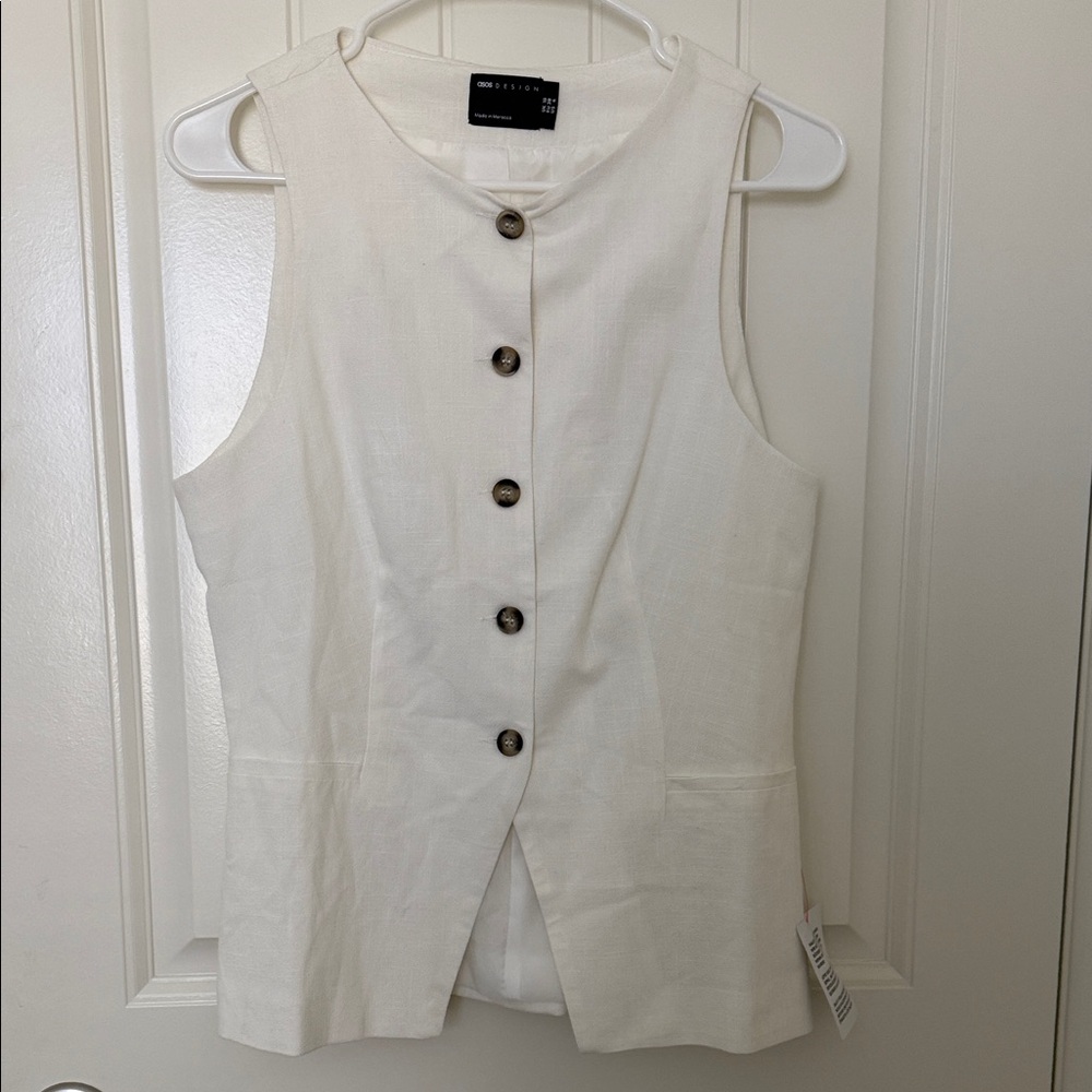 NWT ASOS White Vest